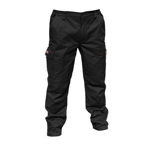 Result Mens Stretch Work Trousers / Pants (34inch Long Length) / Black